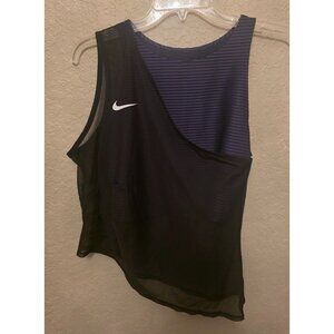 Nike ADV Slam Ladies Lightweight Layered Asymmetrical Tank Top M CV2796-010